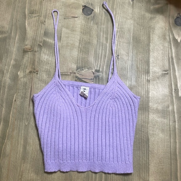 Salty Ribbed Crop Tank Top - Picture 1 of 2
